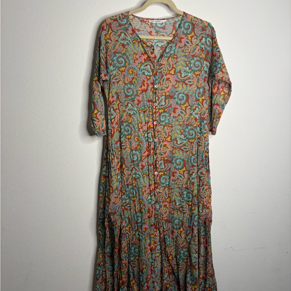 Roller Rabbit Colorful Paisley Maxi Dress